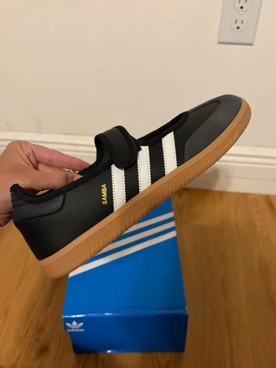 adidas Samba Mary-Jane Sneakers  Women’s Size 10 Black and White NEW - Picture 7 of 10